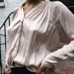 NWOT Smythe Gathered Blouse